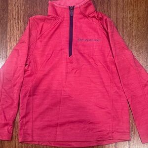 Vineyard Vines Red Quarter-Zip Top